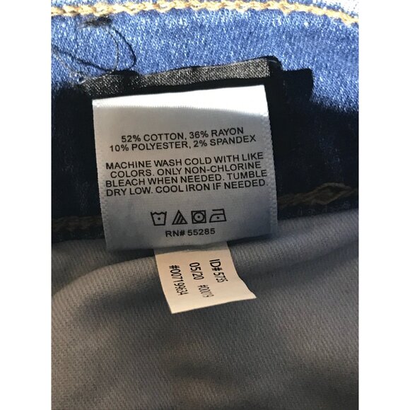 Express Women’s Skinny Mid Rise Medium Blue 5 Pocket Jeans 2 - Picture 9 of 10